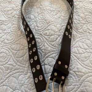 Black Double Grommet Belt